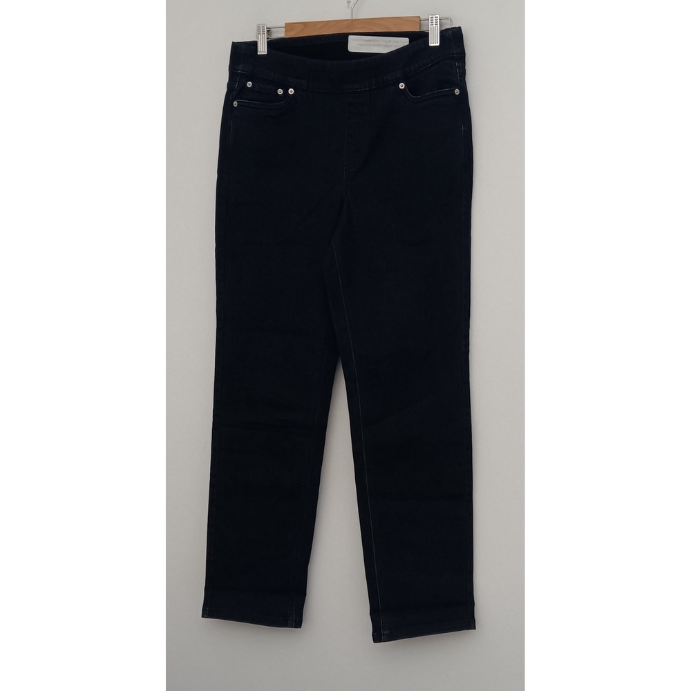 Denim & Co Jeans Women's Size 10 Cozy Blue Touch Denim Full Length Straight NEW